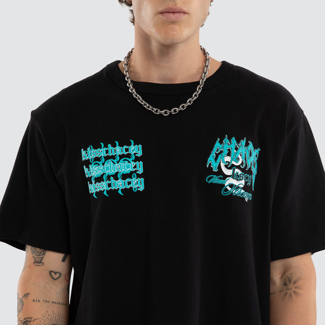 Agnus Rocker Tee Jet Black