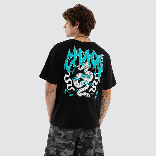 Agnus Rocker Tee Jet Black