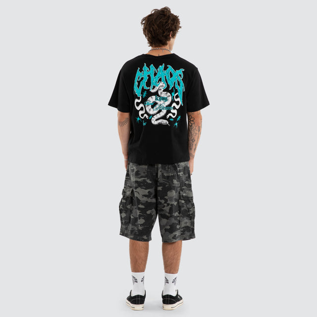 Agnus Rocker Tee Jet Black