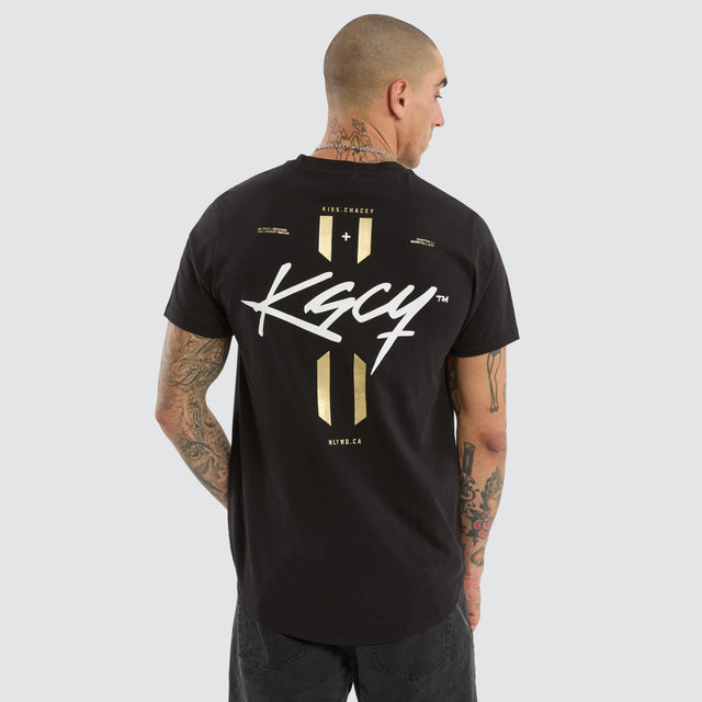 Stride Dual Curved Tee Jet Black