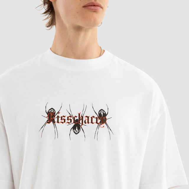 Model wears Creep Street Tee Optical White T-Shirts White – image 4