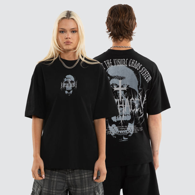 Skullcraft Street Tee Jet Black