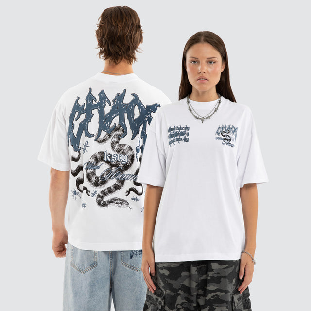 Clusters Street Tee Optical White