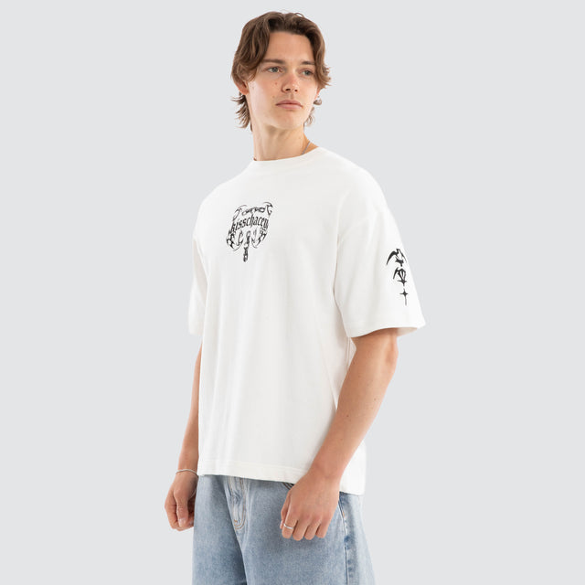 Chains Loopback Street Tee Natural White