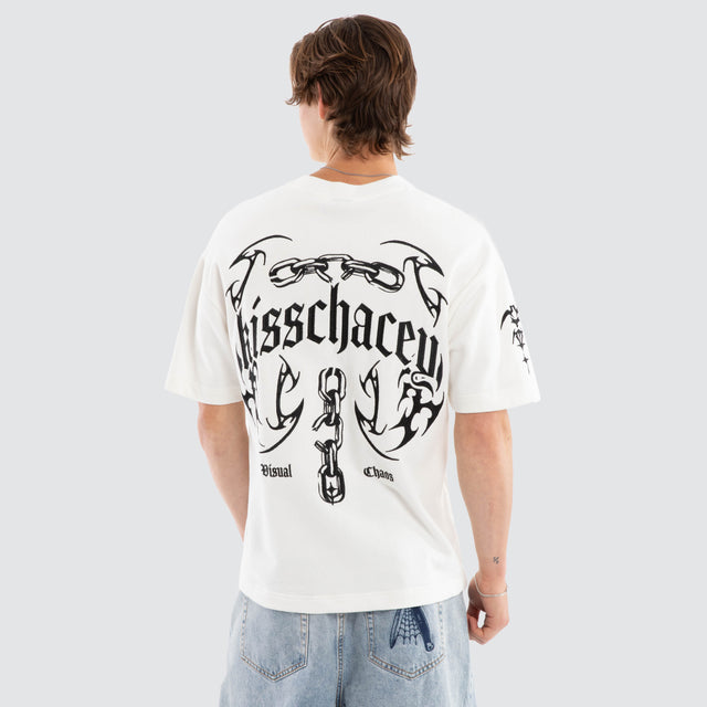 Chains Loopback Street Tee Natural White