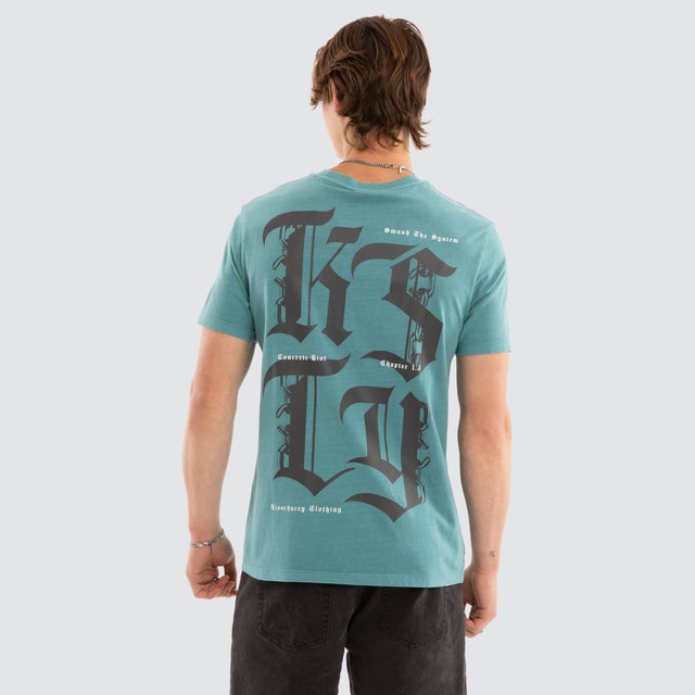 Mutiny Street Tee Pigment Brittany Blue