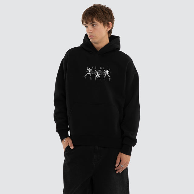 Creep Oversized Hoodie Jet Black