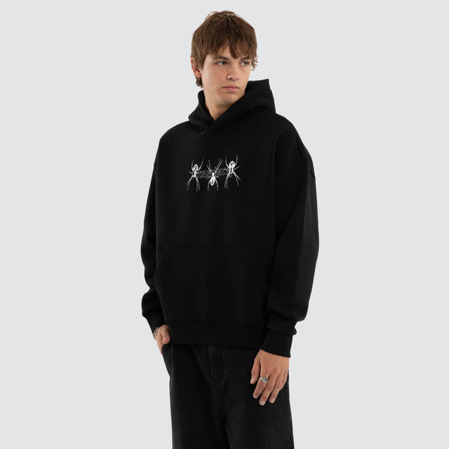 Creep Oversized Hoodie Jet Black