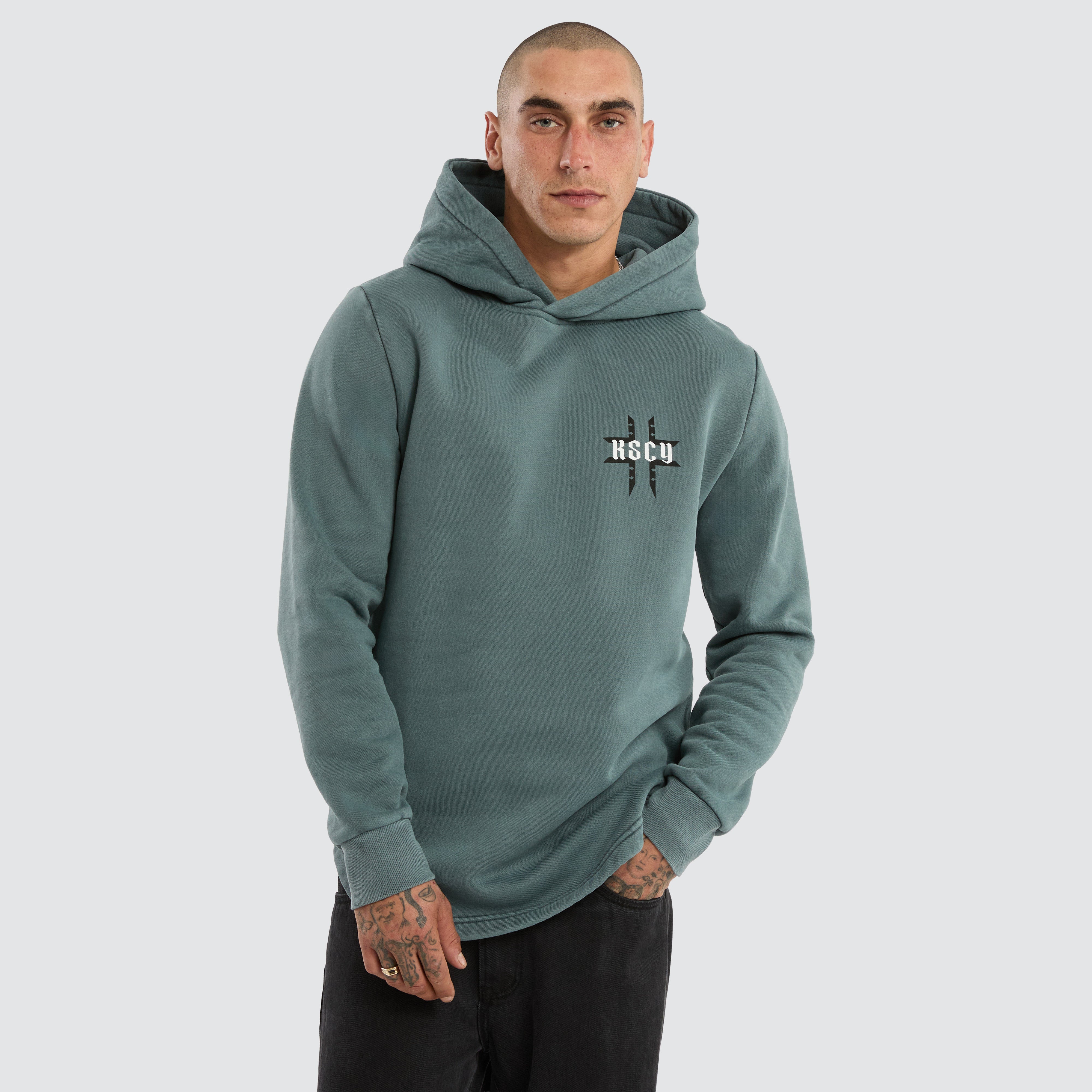 KSCY Catalyst Dual Curved Hoodie Grey | Neverland Store