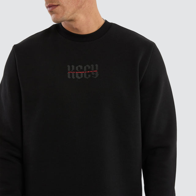 Apparition Layered Sweater Jet Black