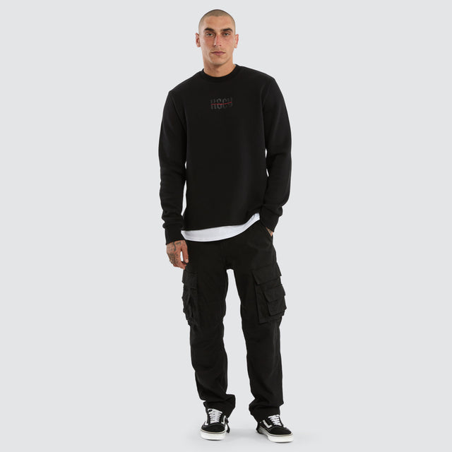 Apparition Layered Sweater Jet Black