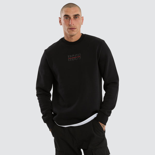 Apparition Layered Sweater Jet Black
