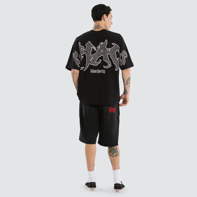 Melt Loopback Street Tee Jet Black