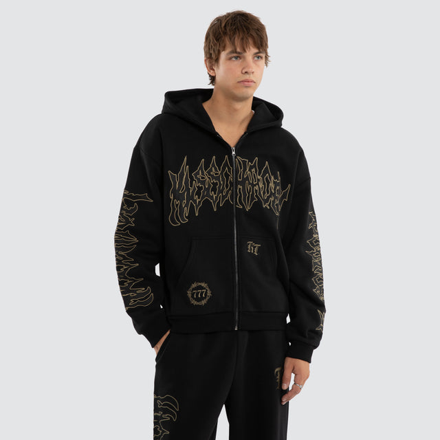 Havoc Street Zip Hoodie Jet Black