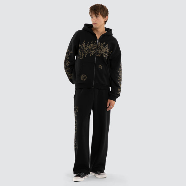 Havoc Street Zip Hoodie Jet Black