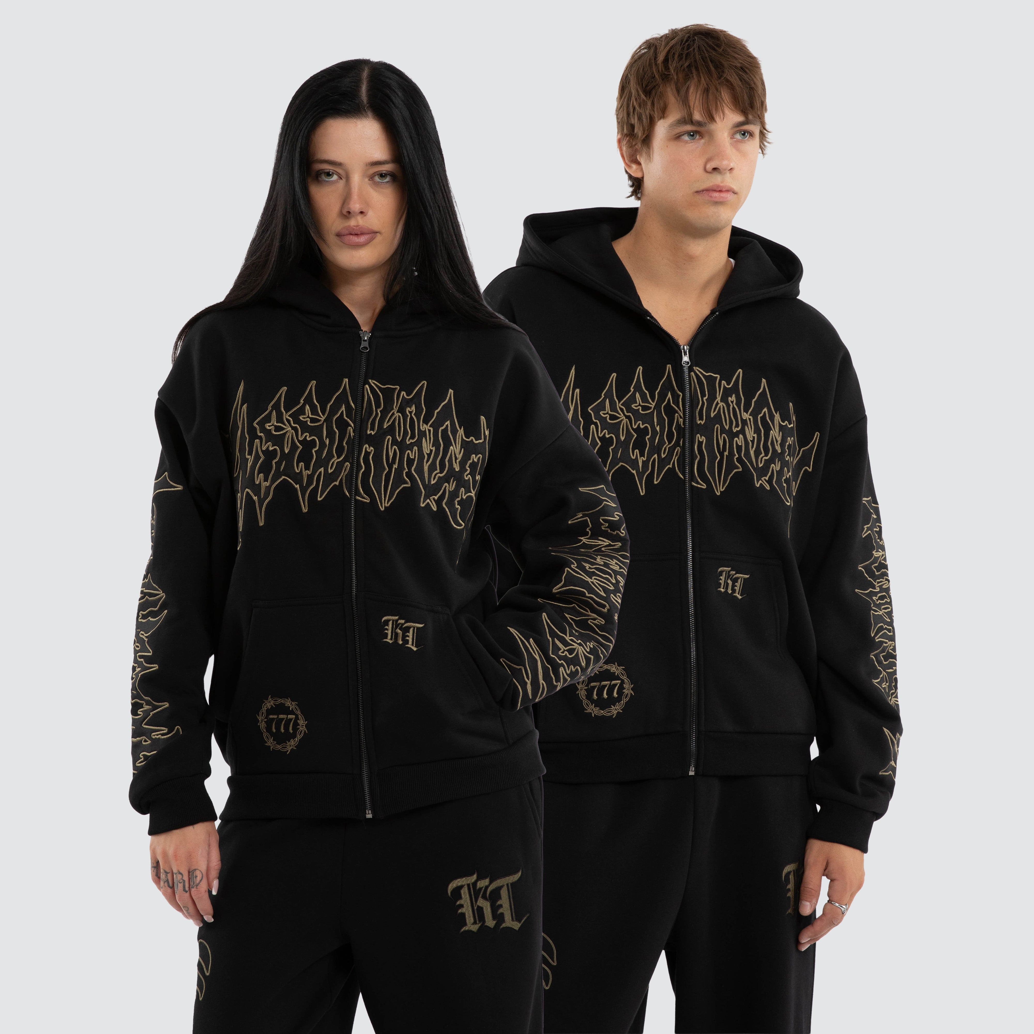 KSCY Havoc Street Zip Hoodie in Black | Neverland Store