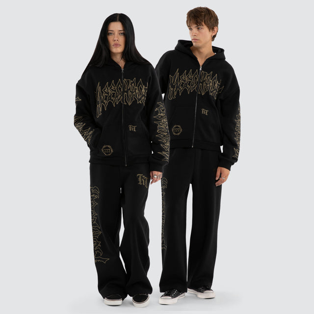 Havoc Street Zip Hoodie Jet Black