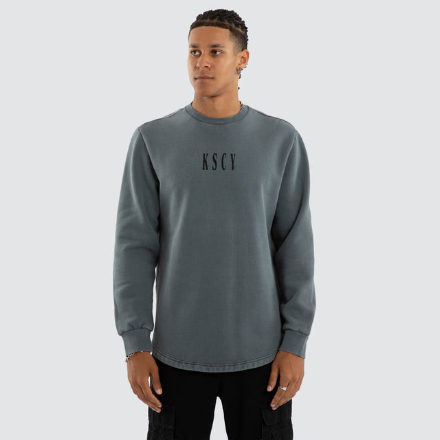 Rebellion Dual Curved Sweater Pigment Stormy Weather