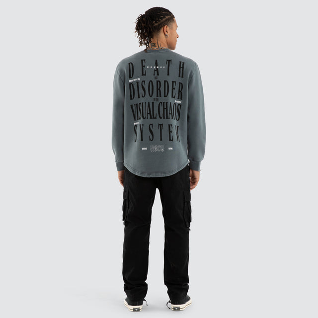 Rebellion Dual Curved Sweater Pigment Stormy Weather