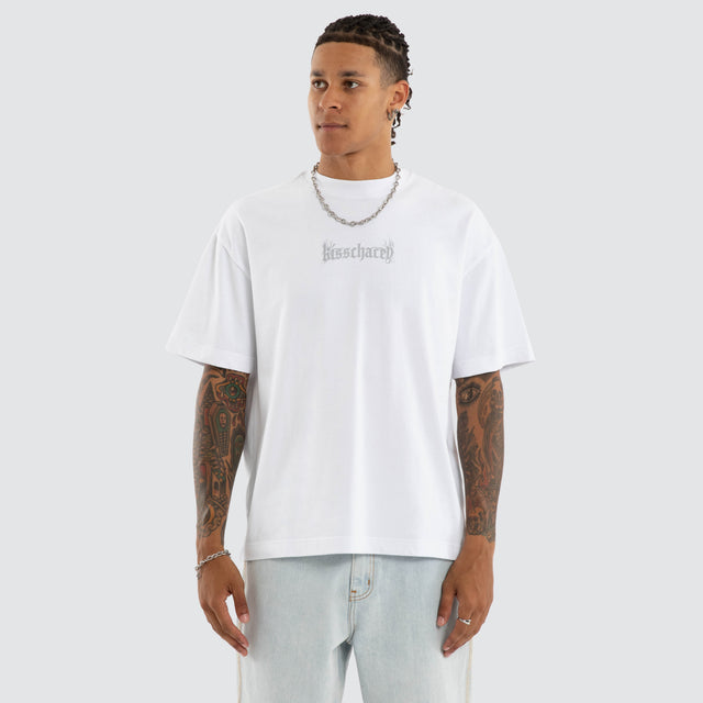 Hellwake Street Tee Optical White