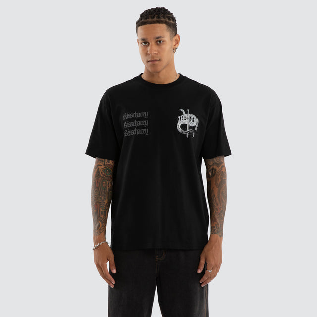 Bedlam Box Fit Tee Jet Black
