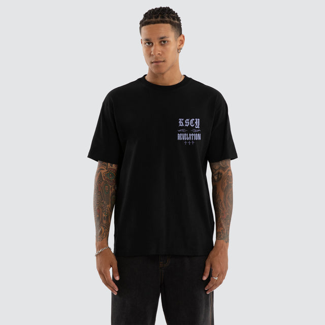 Sync Box Fit Tee Jet Black