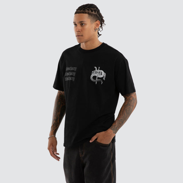 Bedlam Box Fit Tee Jet Black