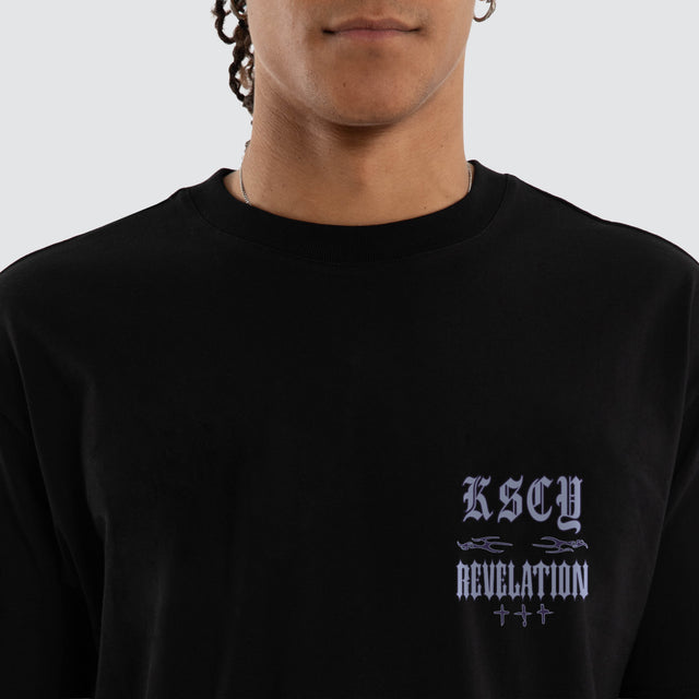Sync Box Fit Tee Jet Black