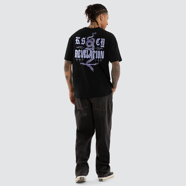 Sync Box Fit Tee Jet Black