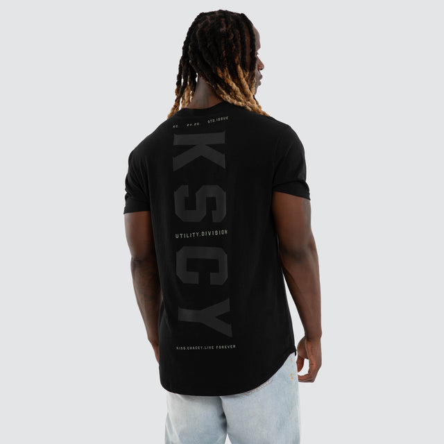 Existence Dual Curved Tee Jet Black
