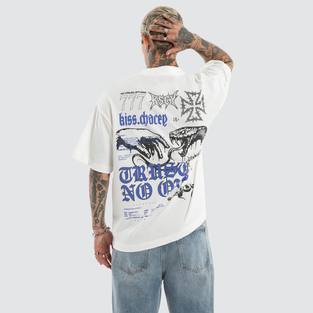 Cobra Street Tee Natural White