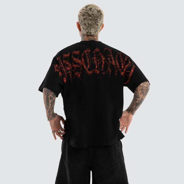 Overdrive Batwing Tee Jet Black