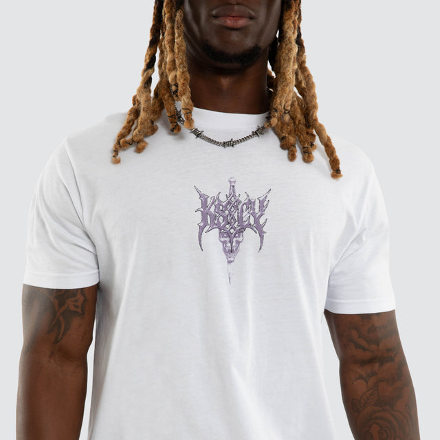 Shackles Dual Curved Tee Optical White