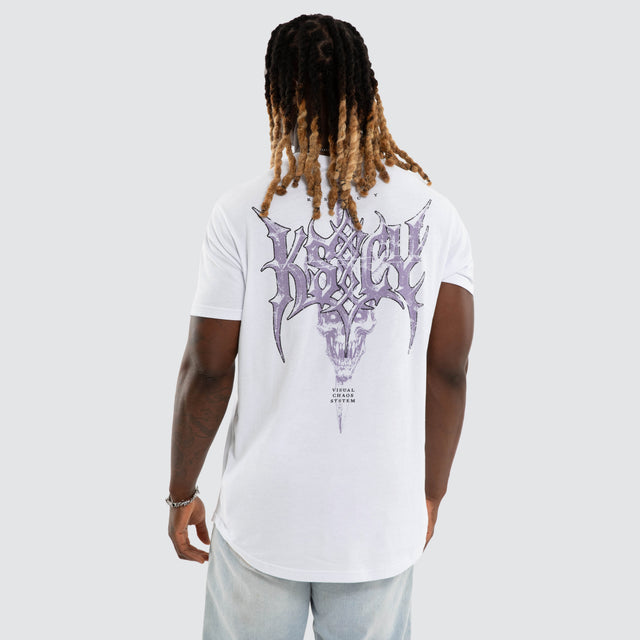 Shackles Dual Curved Tee Optical White