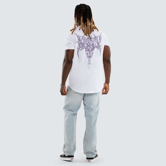 Shackles Dual Curved Tee Optical White