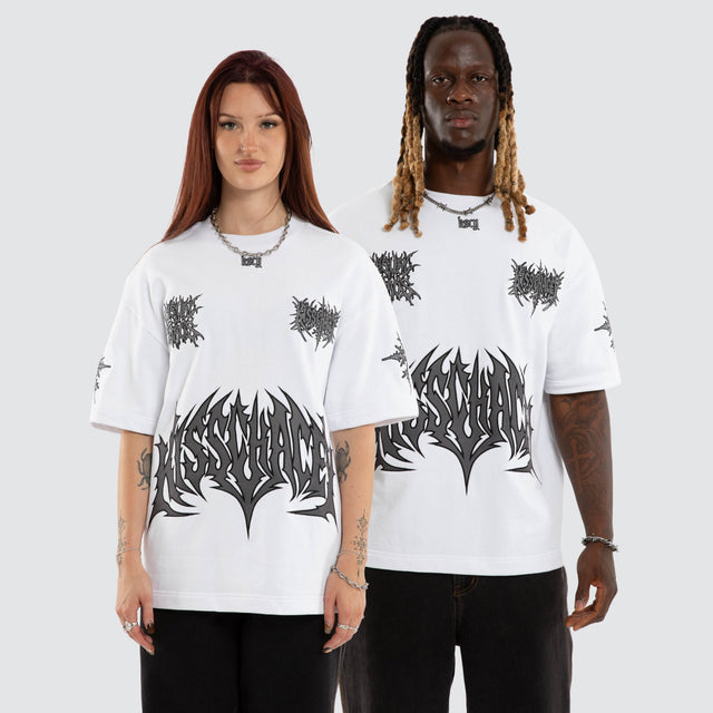 Goliath Loopback Street Tee Optical White