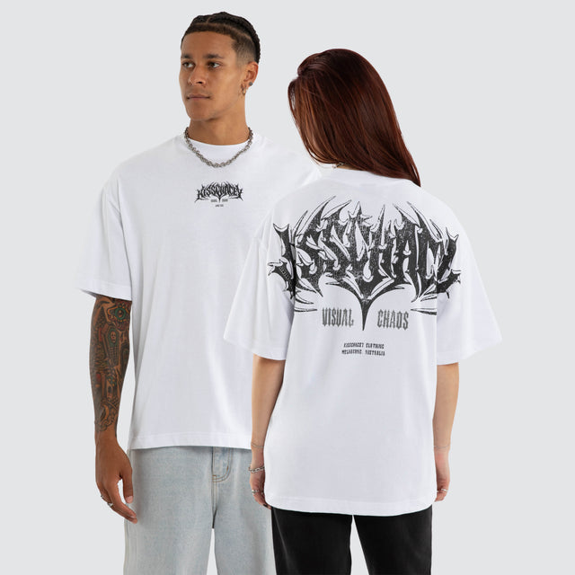 Model wears Liminal Street Tee Optical White T-Shirts White – image 1