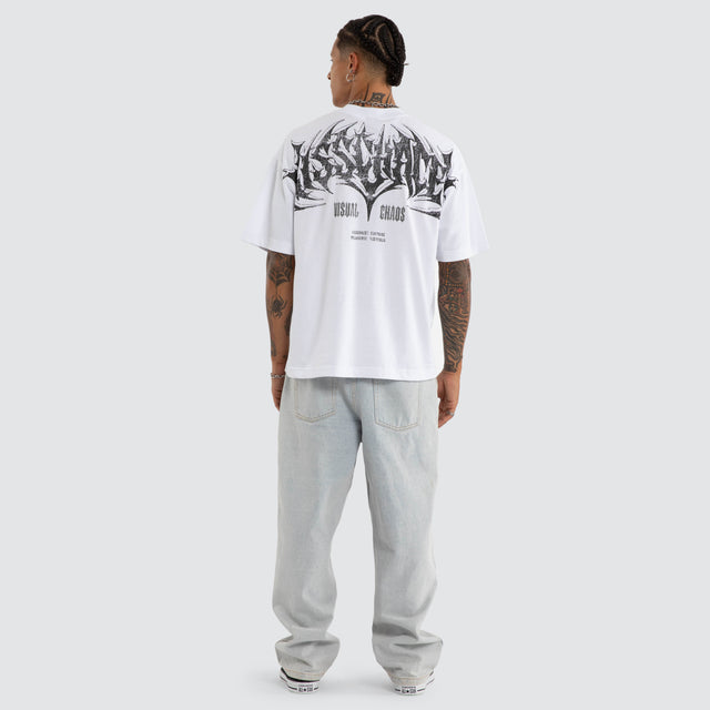 Model wears Liminal Street Tee Optical White T-Shirts White – image 5