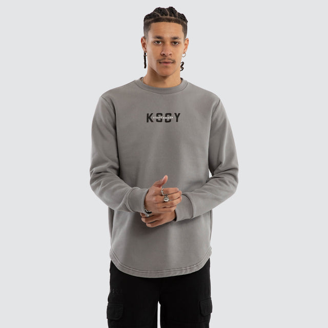 Griffith Dual Curved Sweater Pigment Frost Grey