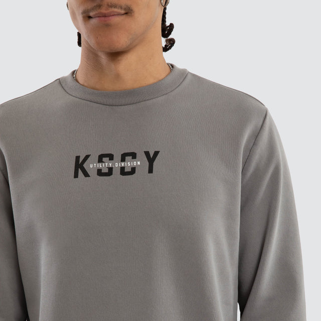 Griffith Dual Curved Sweater Pigment Frost Grey