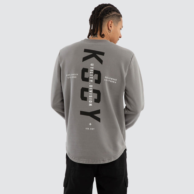 Griffith Dual Curved Sweater Pigment Frost Grey