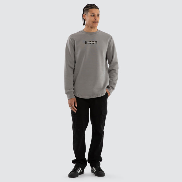 Griffith Dual Curved Sweater Pigment Frost Grey