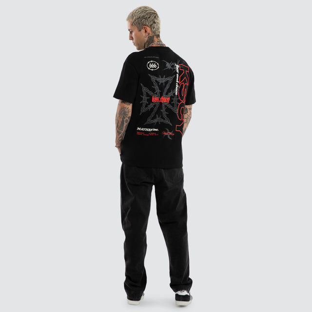 Pendulum Relaxed Tee Jet Black