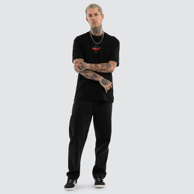 Pendulum Relaxed Tee Jet Black