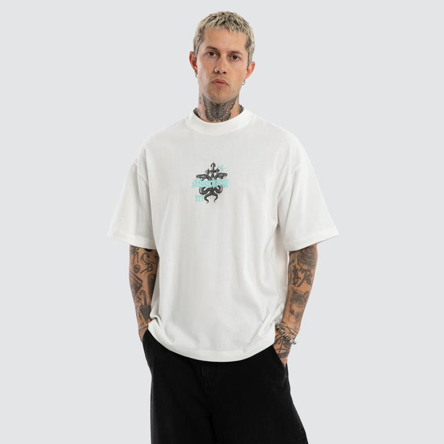 Despair Street Tee Natural White