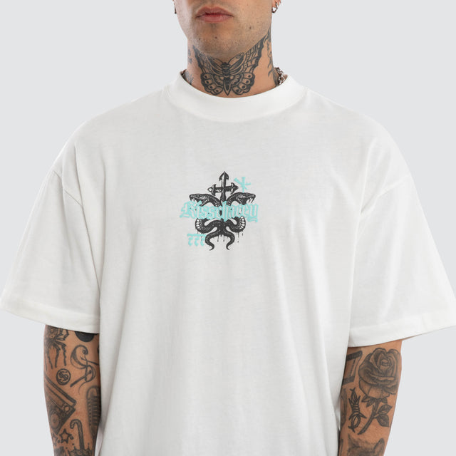 Despair Street Tee Natural White