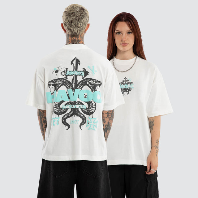 Despair Street Tee Natural White