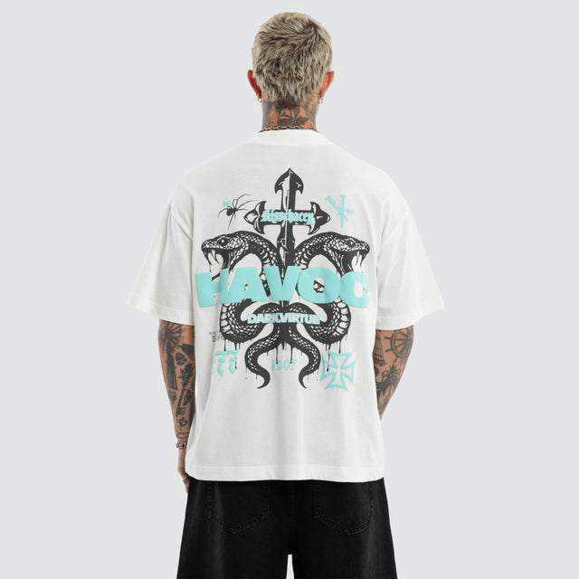 Despair Street Tee Natural White