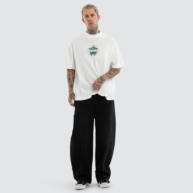 Despair Street Tee Natural White