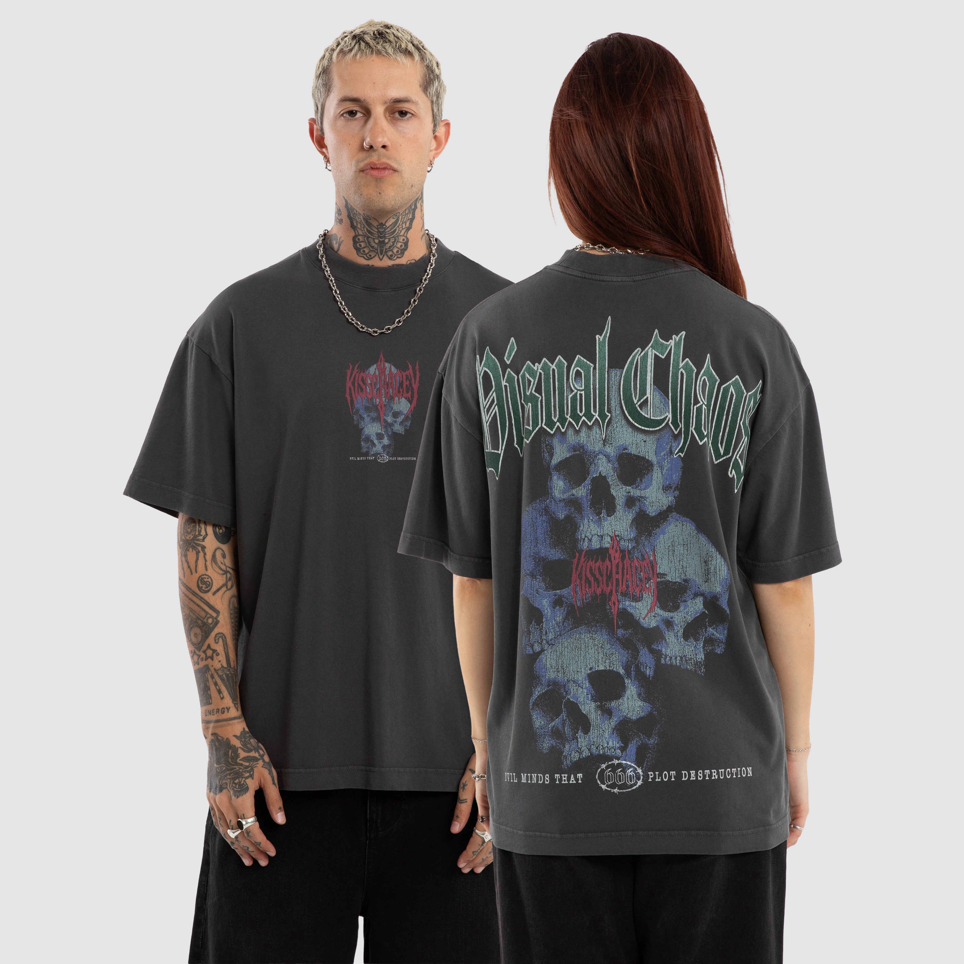 KSCY Destruction Street Tee in Grey | Neverland Store
